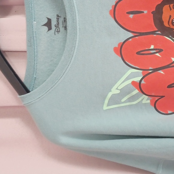 Disney Moana Doodle Portrait Women's Crewneck Sweatshirt, Unisex, Like New, 3XL - Picture 4 of 14